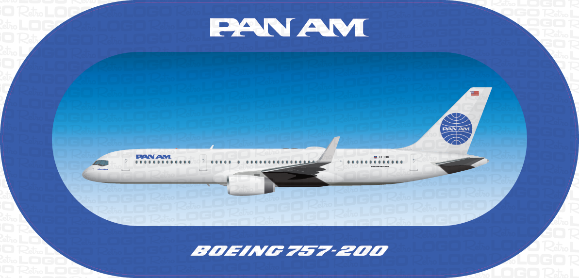 Boeing 757-200 — All products | Explore and Purchase — Retro Logo